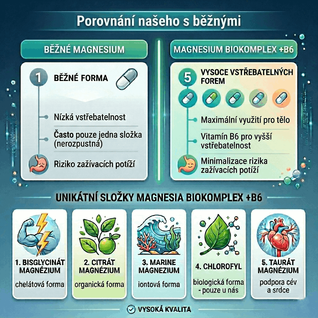 porovnání magnesium